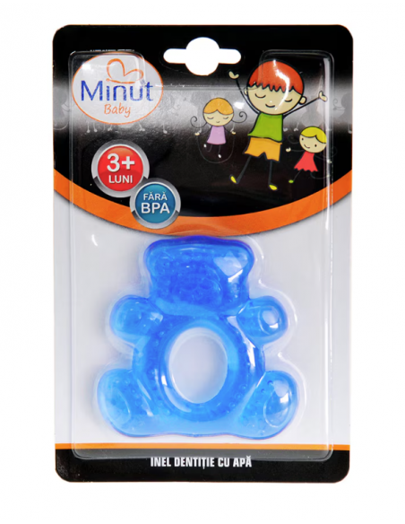 Inel dentiție cu apă, 1 buc – Minut Baby