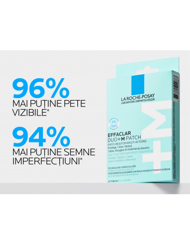 Effaclar Duo M plasturi anti-imperfecțiuni, 22 bucăți (2 dimensiuni) – La Roche-Posay