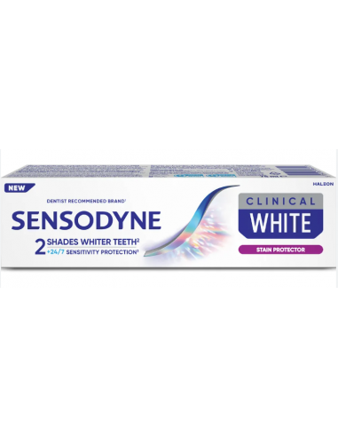 Sensodyne Clinical White Stain Protector – pastă de dinți 75 ml