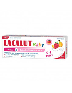 Lacalut Baby 0-2 ani – protecție anticarie & zaharuri 55 ml