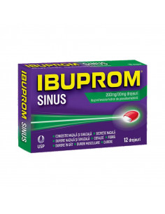 Ibuprom Sinus 200 mg / 30 mg – 12 drajeuri