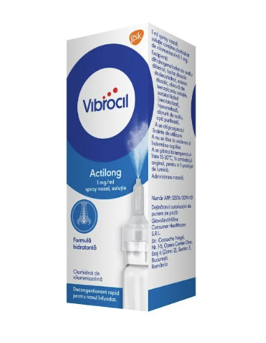 Vibrocil Actilong – spray nazal 1 mg/ml, 10 ml