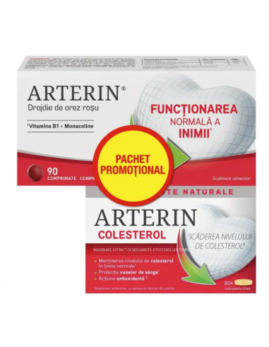 Pachet Arterin Colesterol 90 comprimate + Arterin 90 comprimate – Perrigo