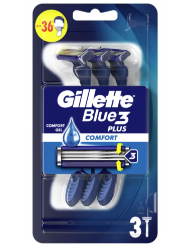 Gillette Blue 3 Plus Comfort – aparat de ras de unică folosință