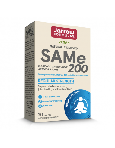 Jarrow Formulas SAM-e 200 mg – 20 tablete enterice