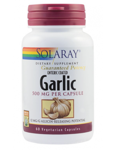 Solaray Garlic 500 mg – 60 capsule vegetale