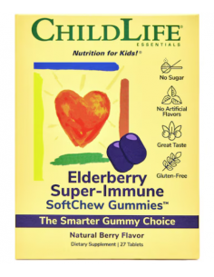 ChildLife Elderberry Super-Immune SoftChew Gummies – 27...