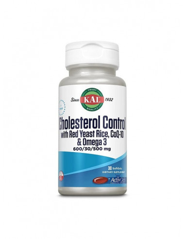Cholesterol Control – Red Yeast Rice + CoQ10, 30 capsule moi