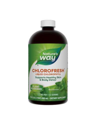Nature’s Way Chlorofresh Liquid Chlorophyll Mint (≈ 16 fl oz / ~473 ml)
