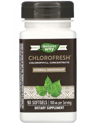 Nature’s Way Chlorofresh Chlorophyll Concentrate – 90 softgels