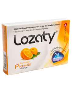 Lozaty cu aromă de portocale – 2×12 lozuri (24 tablete)