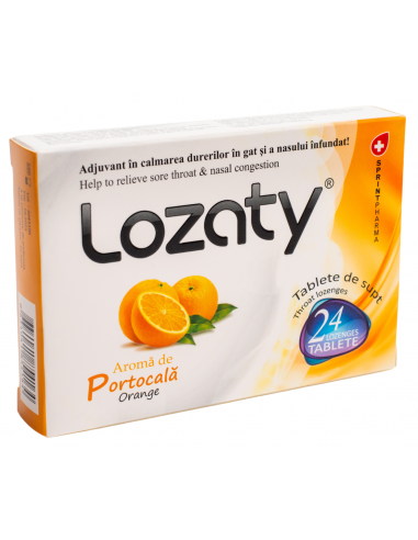 Lozaty cu aromă de portocale – 2×12 lozuri (24 tablete)