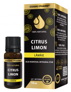 Ulei esențial integru de lămâie (Citrus limon) 10 ml