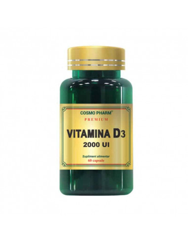 Vitamina D3 2000 UI – 60 capsule