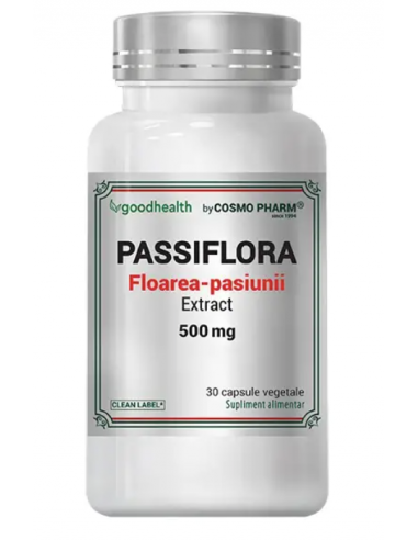 Passiflora Extract 500 mg – 30 capsule vegetale