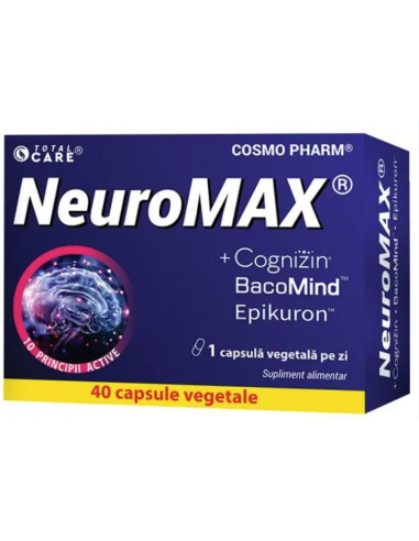 Neuromax + Cognizin® – 40 capsule vegetale