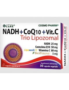 NADH + CoQ10 + Vitamina C Trio Lipozomal – 30 capsule...