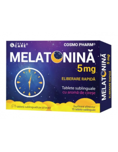 Melatonina 5 mg Fast Release – 15 tablete sublinguale