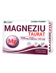Magneziu Taurat – 30 capsule vegetale