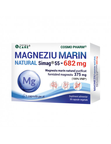 Magneziu Marin 682 mg – 30 capsule vegetale