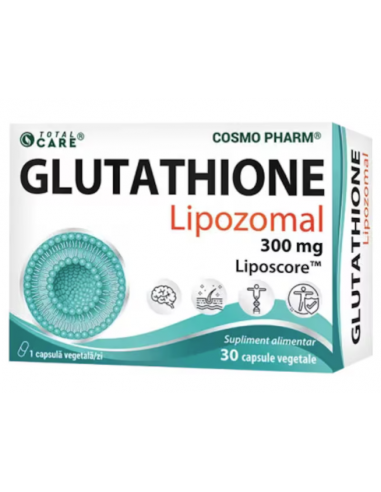 Glutathione Lipozomal 300 mg, 30 capsule vegetale, Cosmopharm