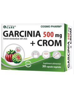 Garcinia + Crom, 30 capsule vegetale, Cosmo Pharm