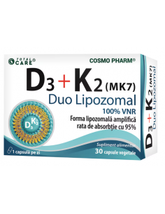 D3 + K2 MK-7 Duo Lipozomal, 30 capsule
