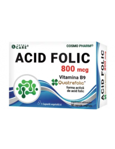 Acid Folic Quatrefolic® 800 µg, 30 capsule