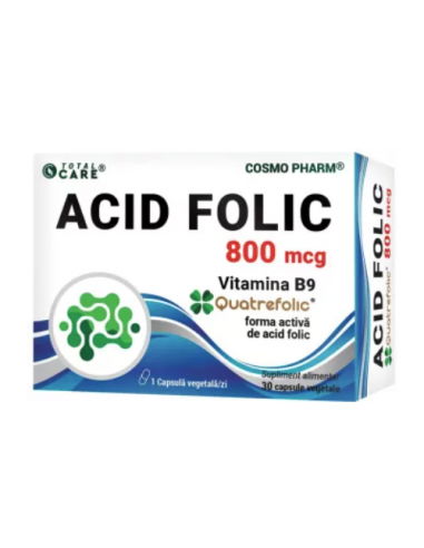 Acid Folic Quatrefolic® 800 µg, 30 capsule