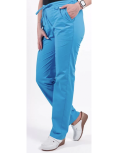 Pantaloni medicali Lotus Flex CVC-SP2 albastru deschis M