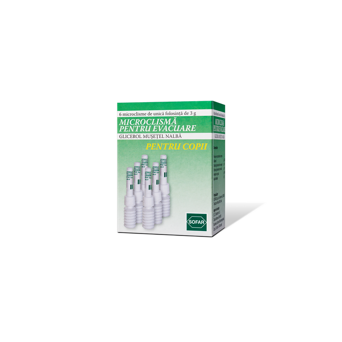 Microclisma copii 3 g x 6 doze — Sofar (Italia)