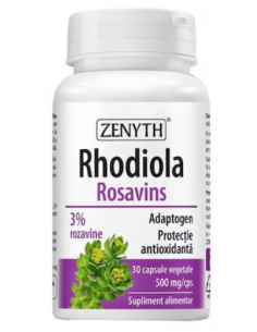 Rhodiola Rosavins 500 mg – 30 capsule vegetale, Zenyth