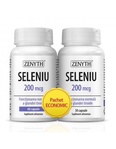 Pachet Seleniu 200 mcg – 60 + 30 capsule
