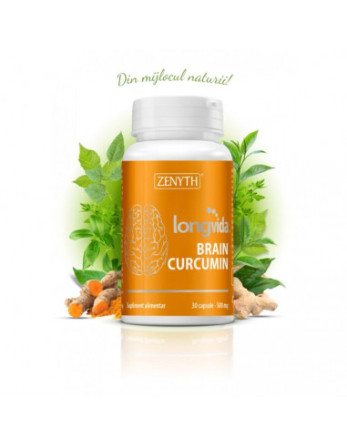 Longvida Brain Curcumin 500 mg – 30 capsule, Zenyth