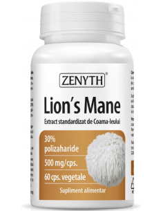 Lion’s Mane 500 mg – 60 capsule vegetale, Zenyth