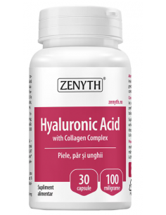 Hyaluronic Acid cu Collagen Complex – 30 capsule, Zenyth
