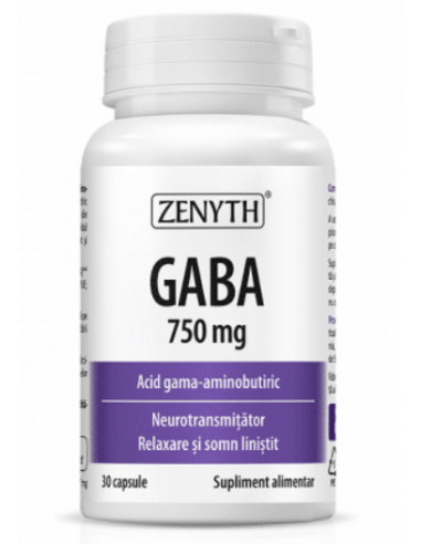 GABA 750 mg – 30 capsule, Zenyth