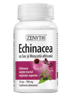 Echinacea cu Soc și Mușcată africană 700 mg – 30 capsule,...