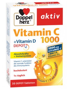 Aktiv Vit.C 1000vit.D depot 30 cpr, Doppelherz