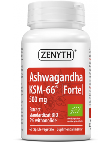 Ashwaghanda KSM-66 Forte 500 mg – 60 capsule, Zenyth