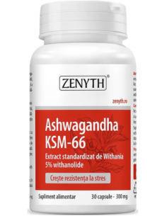 Ashwagandha KSM-66, 30 capsule, Zenyth