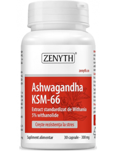 Ashwagandha KSM-66, 30 capsule, Zenyth