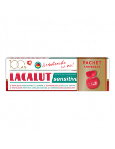 LACALUT Sensitive (75 ml) + ață dentară (10 m) — pachet...