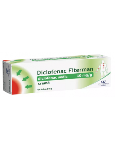 Diclofenac crema 10 mg/g, 50 g Fiterman