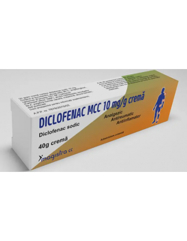 Diclofenac MCC cremă 10 mg/g, 40 g
