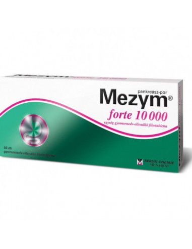 Mezym Forte 10000, 10 comprimate gastrorezistente