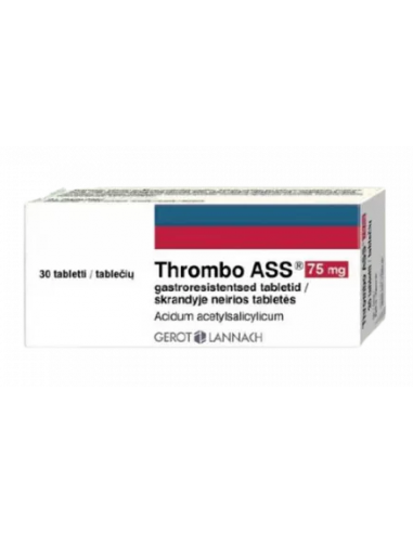 Thrombo ASS 75 mg, 30 comprimate gastrorezistente