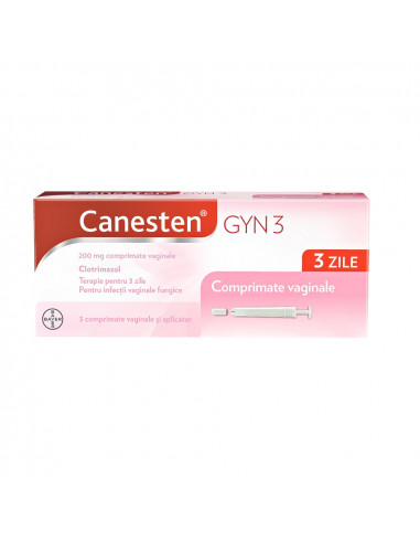 Canesten Gyn 3 200 mg, 3 comprimate vaginale