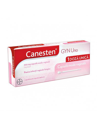Canesten Gyn Uno 500 mg – 1 capsulă vaginală