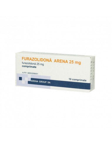 Furazolidona 25 mg, 10 comprimate